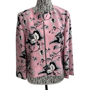 Diane Von Furstenberg Pink Floral Blazer